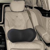 VidaXL Rugkussen met kussen zwart 46 x 24 x 11 cm 4d mesh