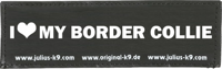 Julius-K9 label - I (L) my border collie
