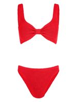 Hunza G bikini Bonnie à design froncé - Rouge