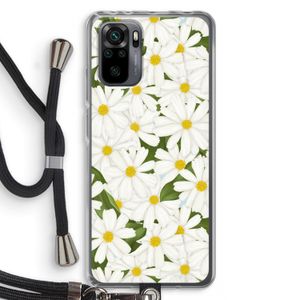 Summer Daisies: Xiaomi Redmi Note 10 Pro Transparant Hoesje met koord