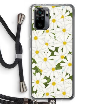 Summer Daisies: Xiaomi Redmi Note 10 Pro Transparant Hoesje met koord