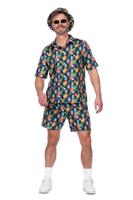 Hawaii Festival Outfit Heren Ananas Flowers