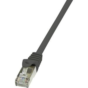 LogiLink CP1083S RJ45 Netwerkkabel, patchkabel CAT 5e F/UTP 7.50 m Zwart Snagless 1 stuk(s)