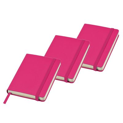 5x stuks roze luxe schriften gelinieerd A5 formaat