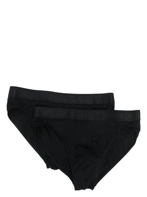 Wolford lot de slips à taille à logo - Noir