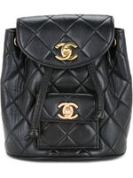 CHANEL Pre-Owned sac à dos matelassé - Noir - thumbnail