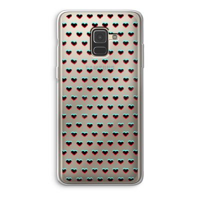 Hartjes: Samsung Galaxy A8 (2018) Transparant Hoesje