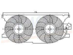 Ventilator, condensator airconditioning 85402