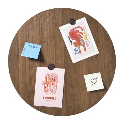 Magneetbord - bruin - ø50 cm