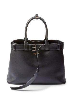 Prada grand sac à main DotCom en cuir - Noir