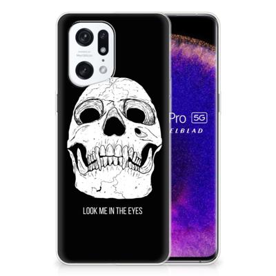 Silicone Back Case OPPO Find X5 Pro Skull Eyes Silicone Back Case OPPO Find X5 Pro Skull Eyes