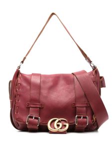 Gucci Pre-Owned sacoche monogrammé à rabat - Rouge