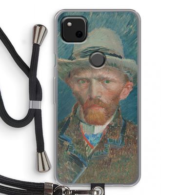 Van Gogh: Pixel 4a Transparant Hoesje met koord