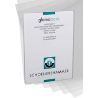 Schoellershammer Glama papier, 100 g, ft 29,7 x 42 cm, A3, transparant, blok van 50 vel