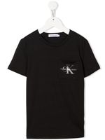 Calvin Klein Kids t-shirt à logo imprimé - Noir