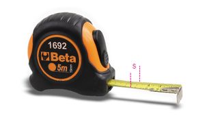 Beta Rolbandmaten, schokbestendig ABS huis uit bi-materiaal, stalen meetlint, precisie klasse II 1692/3 - 016920053