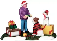 Lemax santa&apos;s pets kerstdorp figuur type 3 Harvest Crossing 2016