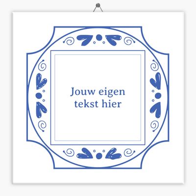 Delfts Blauw tegeltje hartje