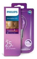 Philips  LED kogel E14 3W Filament Blister - 5101510 - thumbnail