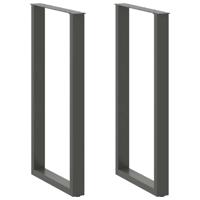 Bartafelpoten 2 st U-vormig 60x(110-111) cm staal antraciet
