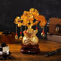 Gouden Chinese Feng Shui Geldboom - Home & Living - Spiritueelboek.nl - thumbnail