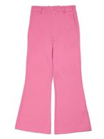 MM6 Maison Margiela Kids pantalon évasé à logo imprimé - Rose - thumbnail