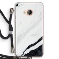 Elegante marmer: HTC U Play Transparant Hoesje met koord