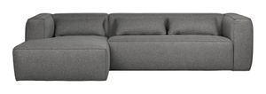 WOOOD Exclusive Loungebank 'Bean' Links, kleur Middengrijs