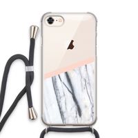 A touch of peach: iPhone 7 Transparant Hoesje met koord