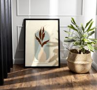 boho planten poster