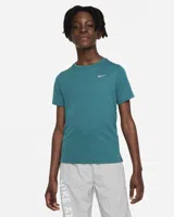 Nike Dri-Fit Miler T-Shirt Kids Blauw - Maat 128 - Kleur: Blauw | Soccerfanshop
