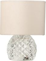 Tafellamp glas led transparant 17,2x17,2x23 cm Jolipa - Hortus