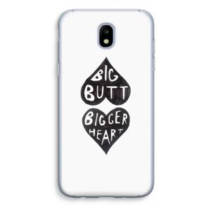 Big butt bigger heart: Samsung Galaxy J5 (2017) Transparant Hoesje