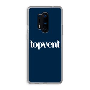 Topvent Navy: OnePlus 8 Pro Transparant Hoesje