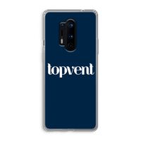 Topvent Navy: OnePlus 8 Pro Transparant Hoesje