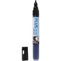 Plus Color marker, l: 14,5 cm, lijndikte 1-2 mm, marineblauw, 5,5 ml, 1 stuk