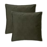 Bank/sierkussens Sophia - 2x stuks - 45 x 45 cm - polyester met rits - thumbnail