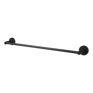 Handdoek houder Kosmos | Wandmontage | 61.3 cm | Enkel houder | Zwart mat