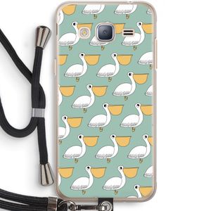 Pelican: Samsung Galaxy J3 (2016) Transparant Hoesje met koord