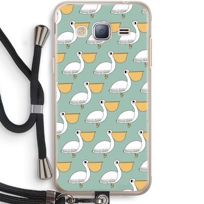 Pelican: Samsung Galaxy J3 (2016) Transparant Hoesje met koord
