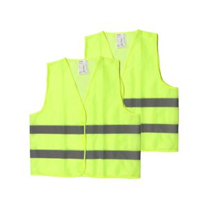 Veiligheidshesje - 2x - Geel - one size - met Reflectie - Veiligheidsvest - Reflectievest - Veilighe