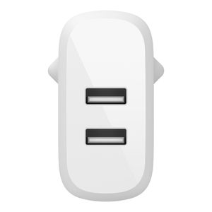 Belkin BOOSTCHARGE 2-poorts USB-A wandlader + USB-A naar USB-C kabel oplader