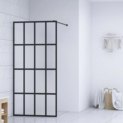 Inloopdouchewand 100x195 cm mat gehard glas