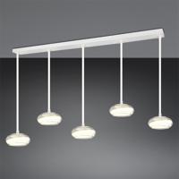 Trio 5-lichts design hanglampTarsia wit - 337810531