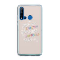 Right Place: Huawei P20 Lite (2019) Transparant Hoesje