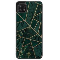 Samsung Galaxy A22 5G hoesje - Abstract groen