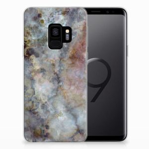 Samsung Galaxy S9 TPU Siliconen Hoesje Marmer Grijs