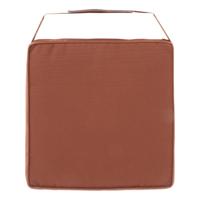 Hespiride Stoelkussen Gerona - 40 x 40 cm - terracotta - polyester - tuinkussen - met klittenband