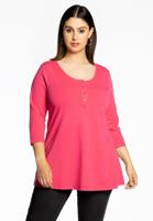 Yoek Tuniek flare fit knopen | Roze | Maat 54/56 Yoek Tuniek flare fit knopen | Roze | Maat 54/56