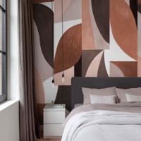 Retro Behang Elvis Rol Rood